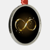 Gouden Oneindigheidssymbool Metalen Ornament (Rechts)