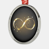 Gouden Oneindigheidssymbool Metalen Ornament (Links)