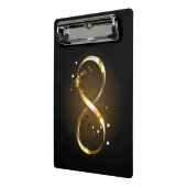 Gouden Oneindigheidssymbool Mini Klembord (Angled2)
