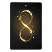 Gouden Oneindigheidssymbool Mini Klembord (Achterkant)