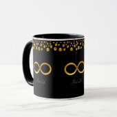 Gouden Oneindigheidssymbool Mok (Voorkant links)