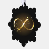 Gouden Oneindigheidssymbool Ornament Kaart (Links)