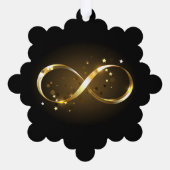 Gouden Oneindigheidssymbool Ornament Kaart (Achterkant)