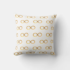 Gouden Oneindigheidssymbool Patroon Kussen