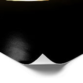 Gouden oneindigheidssymbool perfect poster (Hoek)