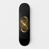 Gouden Oneindigheidssymbool Persoonlijk Skateboard (Voorkant)
