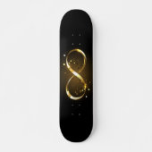 Gouden Oneindigheidssymbool Persoonlijk Skateboard (Voorkant)