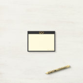 Gouden Oneindigheidssymbool Post-it® Notes (Op bureau)