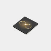 Gouden Oneindigheidssymbool Post-it® Notes (Schuin)