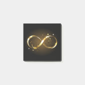 Gouden oneindigheidssymbool post-it® notes (Voorkant)
