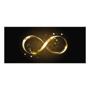 Gouden Oneindigheidssymbool Reclamekaart