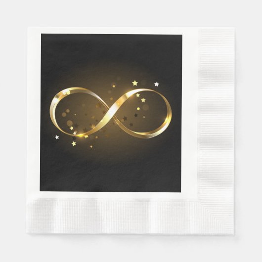 Gouden Oneindigheidssymbool Servet (Voorkant)