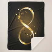 Gouden Oneindigheidssymbool Sherpa Deken (Voorkant)