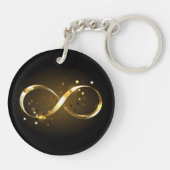 Gouden Oneindigheidssymbool Sleutelhanger (Achterkant)