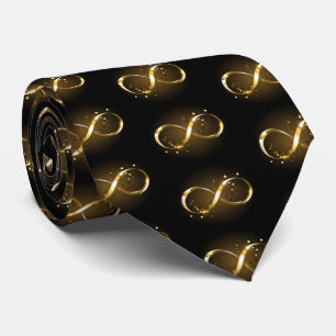 Gouden Oneindigheidssymbool Stropdas