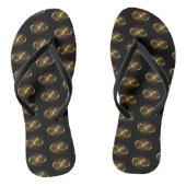Gouden Oneindigheidssymbool Teenslippers (Voetbed)