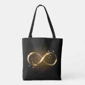 Gouden Oneindigheidssymbool Tote Bag (Achterkant)