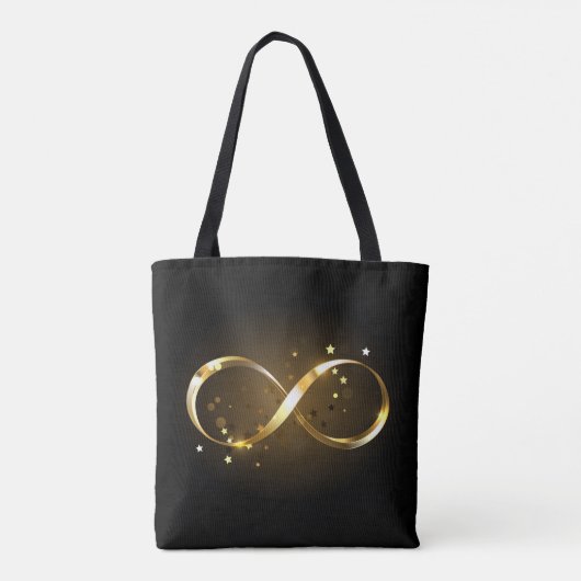 Gouden Oneindigheidssymbool Tote Bag (Achterkant)