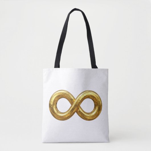 Gouden Oneindigheidssymbool Tote Tas (Voorkant)