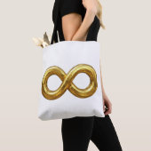 Gouden Oneindigheidssymbool Tote Tas (Dichtbij)