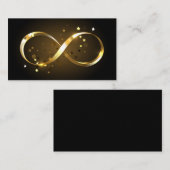 Gouden Oneindigheidssymbool Visitekaartje (Voorkant / Achterkant)