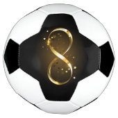 Gouden Oneindigheidssymbool Voetbal (Gedraaid)