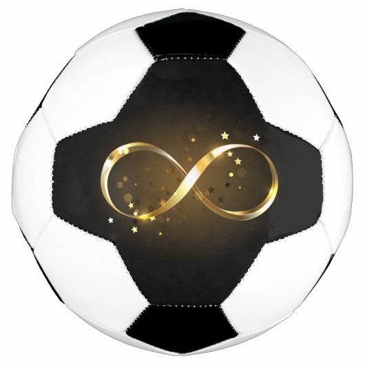 Gouden Oneindigheidssymbool Voetbal (Voorkant)