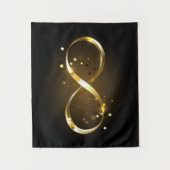 Gouden Oneindigheidssymbool Wandkleed (Voorkant)