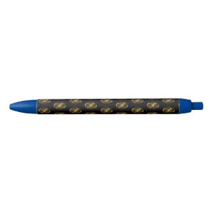 Gouden Oneindigheidssymbool Zwarte Inkt Pen