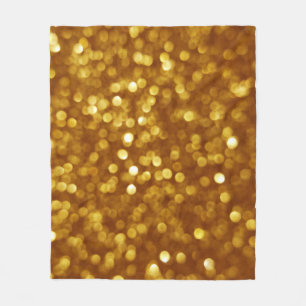 Gouden onscherpte glitter, sprankelende textuur. fleece deken