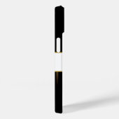 Gouden onscherpte lijnen op zwart met aangepaste t Case-Mate iPhone case (Achterkant / Rechts)