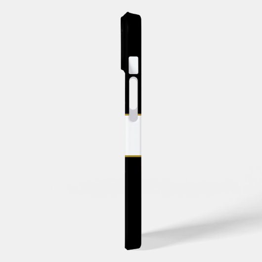 Gouden onscherpte lijnen op zwart met aangepaste t Case-Mate iPhone case (Achterkant / Links)