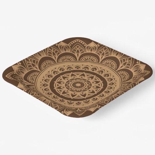 Gouden Ontwerp 9"Vierkant Document Bord (Gebogen)