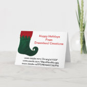 GOUDEN ONTWERP KERST DANKKAARTEN FEESTDAGEN KAART (Achterkant)