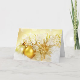 GOUDEN ONTWERP KERST DANKKAARTJES FEESTDAGEN KAART