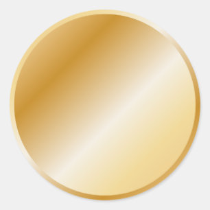 Gouden Ontwerp Ronde Sticker