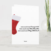 Gouden Ontwerper Kerstmis Feestdagen Kaart (Achterkant)