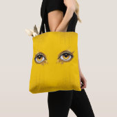 Gouden Oog, Geel Tote Bag (Dichtbij)