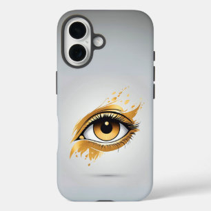 Gouden oog links iPhone 16 hoesje