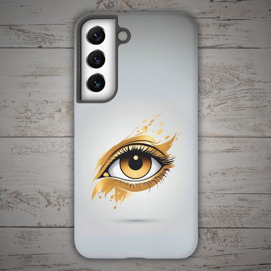 Gouden oog links samsung galaxy hoesje