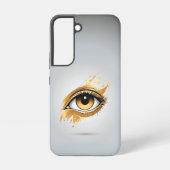 Gouden oog links samsung galaxy hoesje (Achterkant)