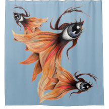 Gouden Oog Surrealistische Goudvis Fantasie Kunst 
