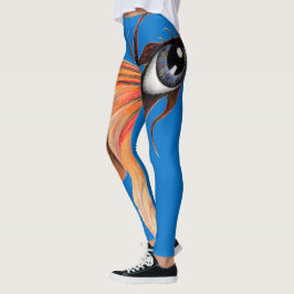 Gouden Oog Surrealistische Goudvis Fantasie Origin Leggings