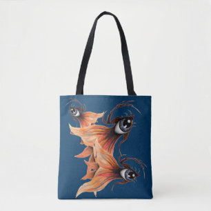 Gouden Oog Surrealistische Goudvis Fantasie Origin Tote Bag