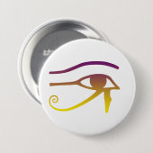 Gouden Oog van Horus Knop Ronde Button 7,6 Cm (Voorkant /achterkant)