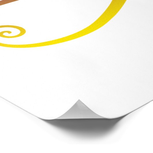 Gouden Oog van Horus Poster (Hoek)