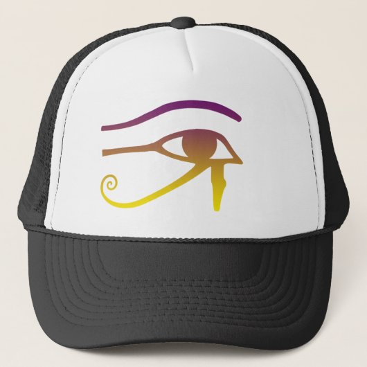 Gouden oog van Horus Trucker Pet (Voorkant)