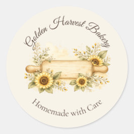 Gouden Oogst Bakkerij Logo Sticker