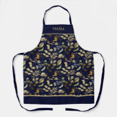 Gouden oogst bladeren & bessen op maat schort (Voorkant)