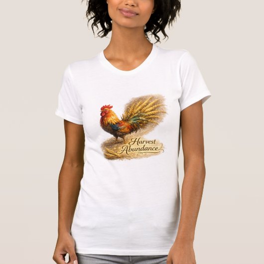 Gouden Oogst Haan T-Shirt (Voorkant)